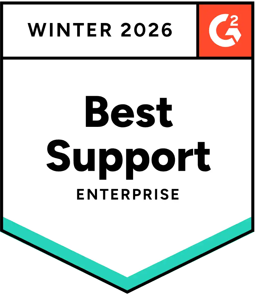 G2 Best Support, Enterprise — Winter 2026