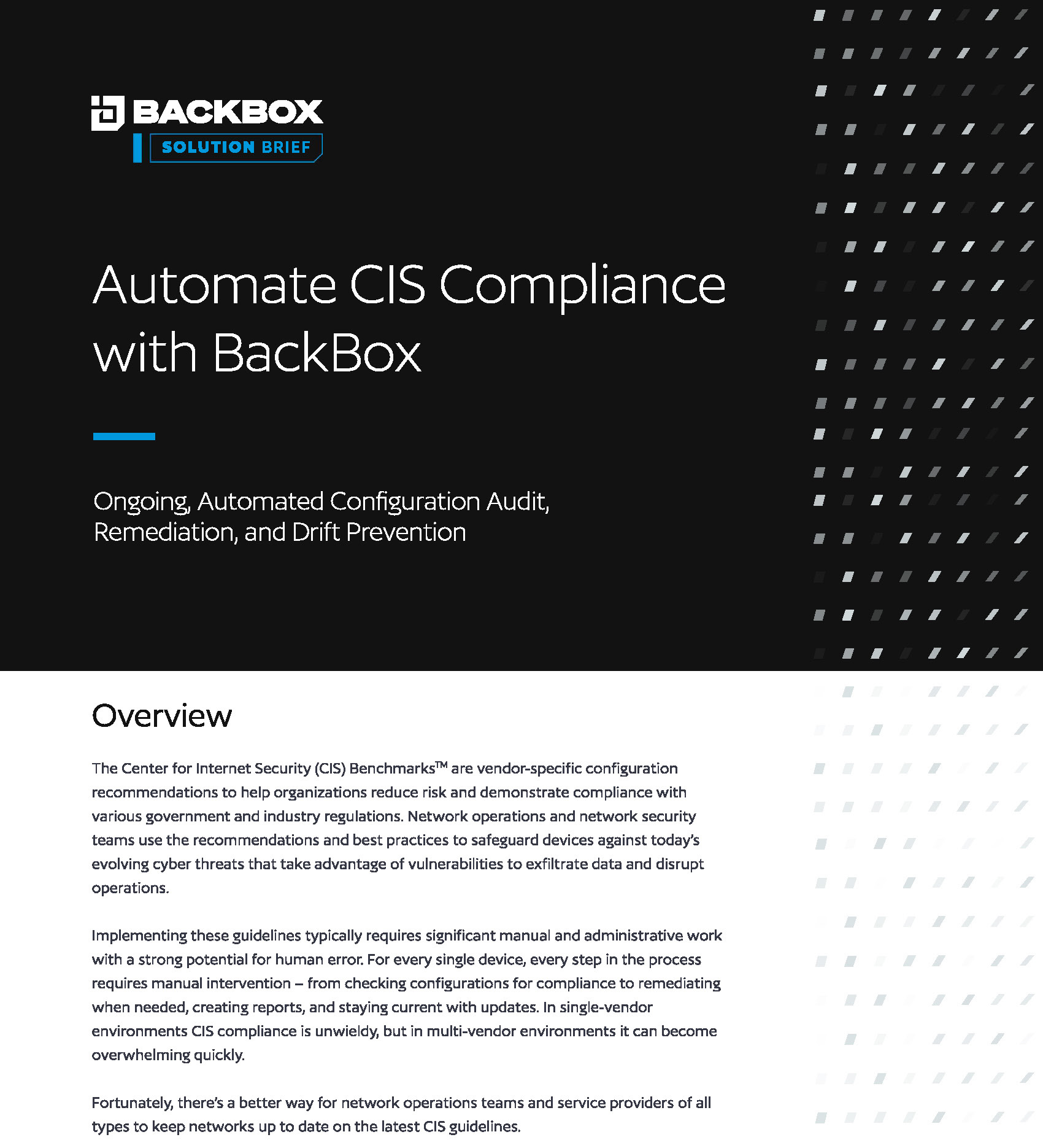 automate cis compliance solution brief