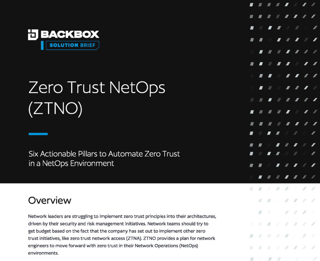 Zero Trust NetOps