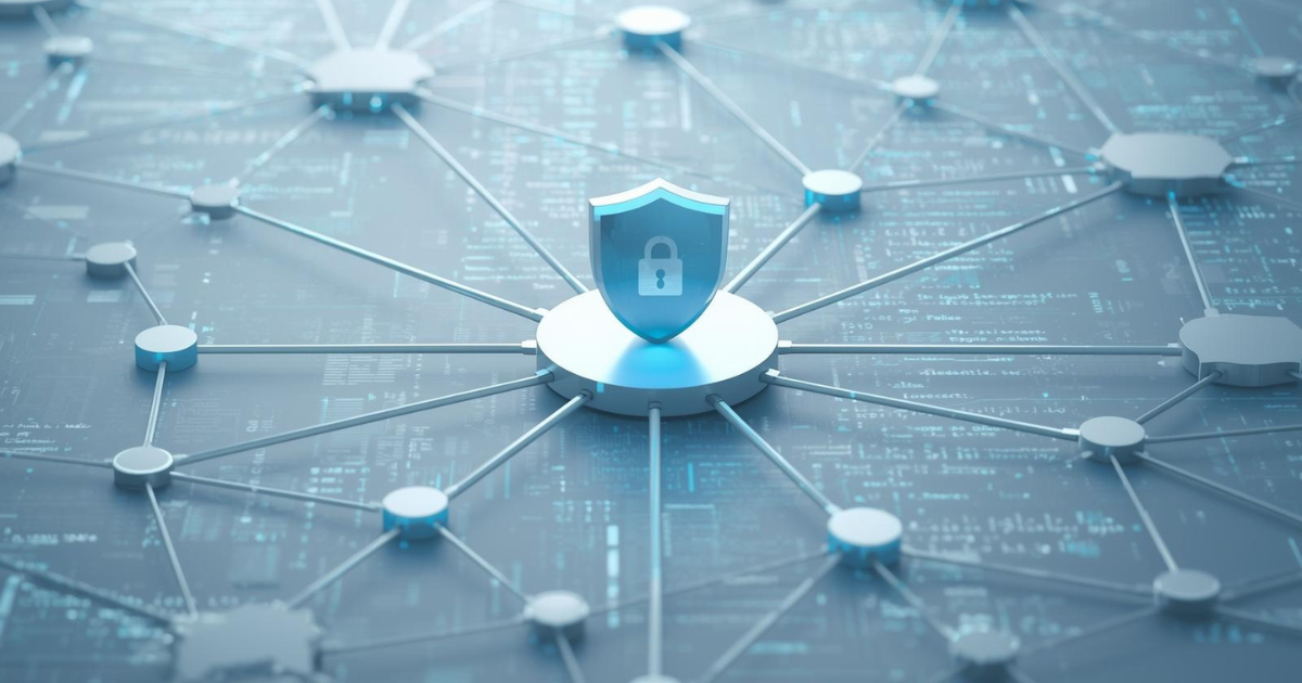 5 Signs You’ve Outgrown Spreadsheets to Manage Network Configurations graphic Abstract network visualization with configuration data overlays representing manual network configuration management complexity.