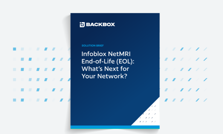 Cover image of the NetMRI EOL BackBox Solution Brief