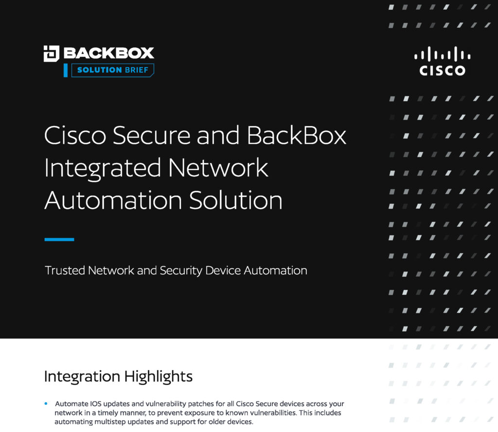 cisco backbox integrated solution brief