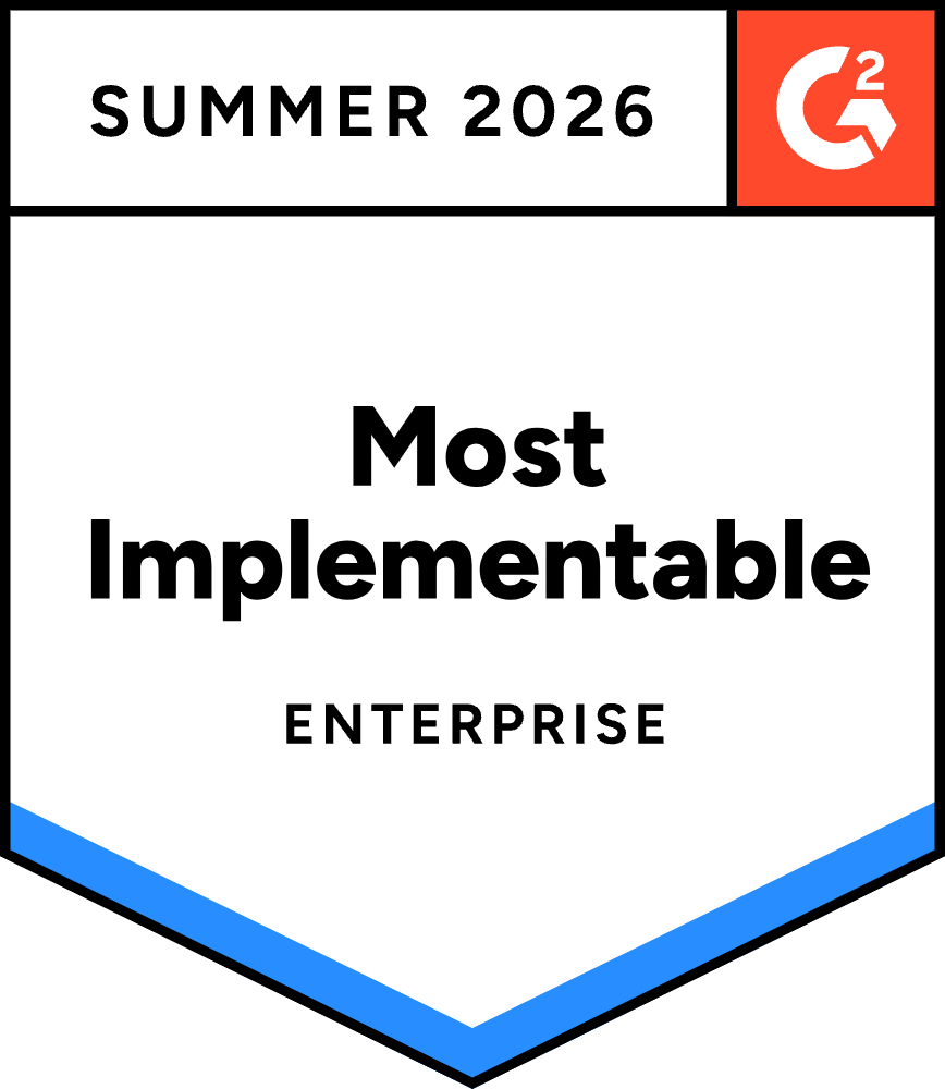 Most implementable badge for BackBox by G2 Summer 2026 report