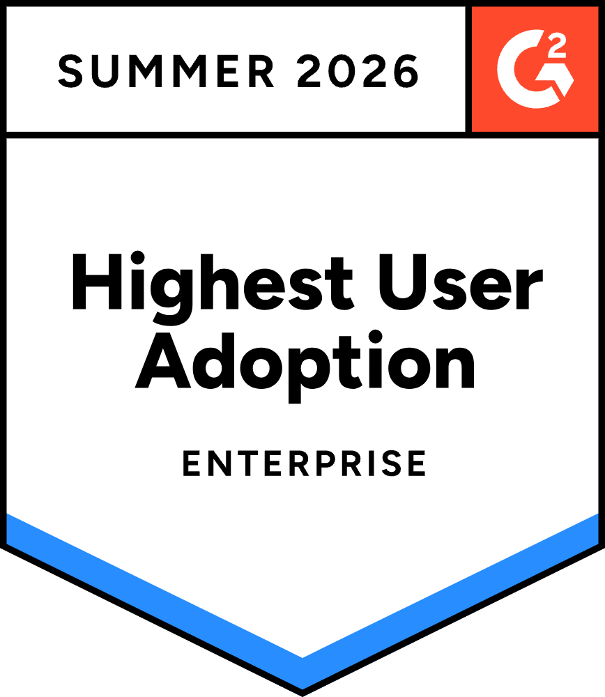 BackBox Highest User Adoption Enterprise badge by G2 Summer 2026